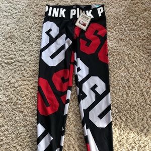 VS Pink Collegiate Ohio State Leggings NWT